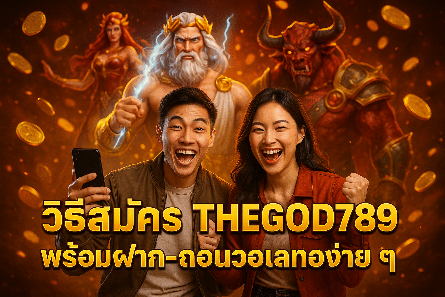 วิธีสมัคร THEGOD789 พร้อมฝาก-ถอนวอเลทง่าย ๆ