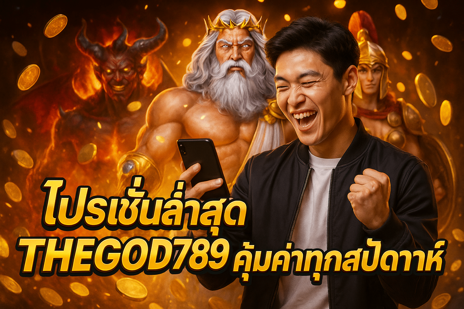 โปรโมชั่นล่าสุด THEGOD789 คุ้มค่าทุกสัปดาห์